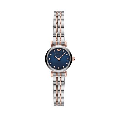 Emporio Armani Women's Two-Hand Two-Tone Stainless Steel Watch