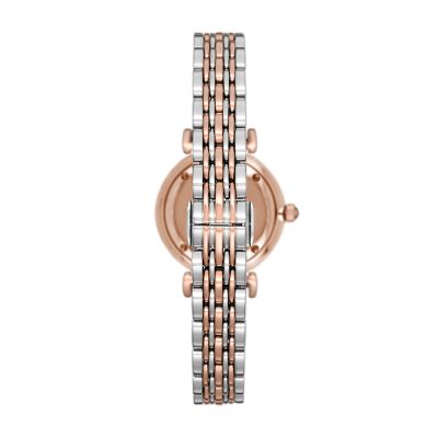 Emporio Armani Women's Two-Hand Two-Tone Stainless Steel Watch