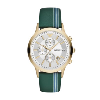 armani watch green