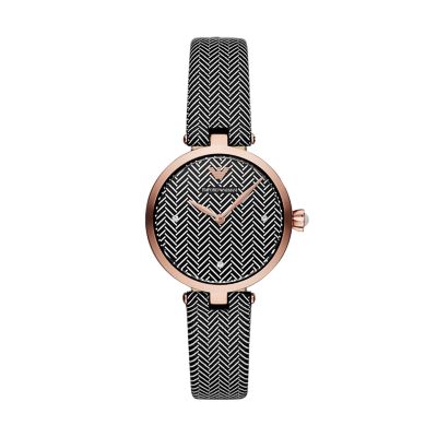 armani two tone watch