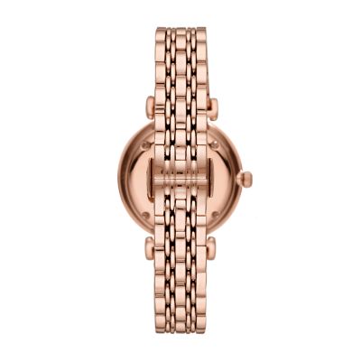 Emporio Armani Women's Two-Hand Rose Gold-Tone Stainless Steel Watch -  AR11244 - Watch Station