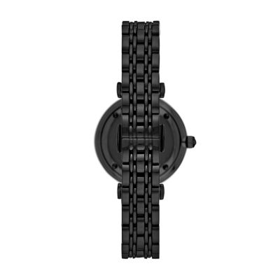 Emporio Armani Women's Two-Hand Black Steel Watch - AR11245 