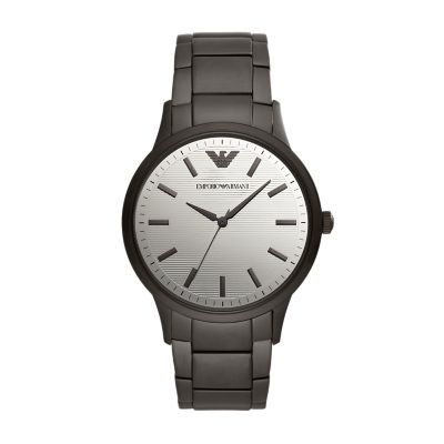 Matte Black Stainless Steel Watch 