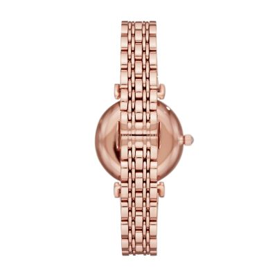 Emporio Armani Women's Two-Hand Rose Gold-Tone Stainless Steel Watch -  AR11244 - Watch Station