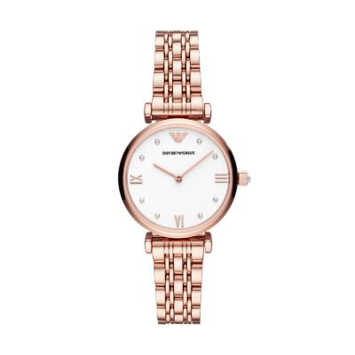 emporio armani ceramica rose gold