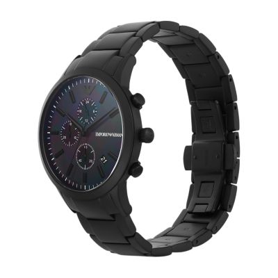 Emporio Armani Chronograph Black Steel Watch - AR11275 - Watch Station