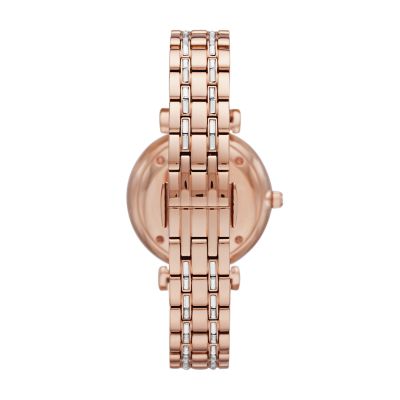 emporio armani smartwatch rose gold
