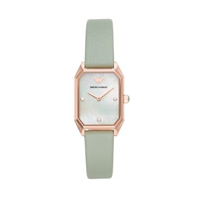 emporio armani watch green strap