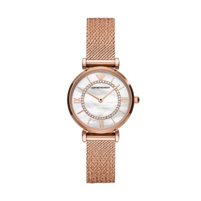 Armani gold deals watch price