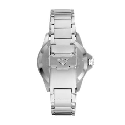 Three-Hand Watch Watch Emporio - Armani AR11338 - Date Station Stainless Steel