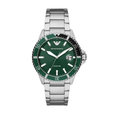 Steel Emporio Watch Watch - Date Armani AR11338 Station Stainless Three-Hand -