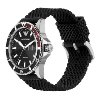 Emporio armani best sale silicone strap watch