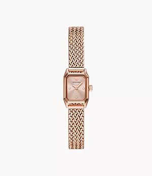 Emporio Armani Two-Hand Rose Gold-Tone Stainless Steel Watch
