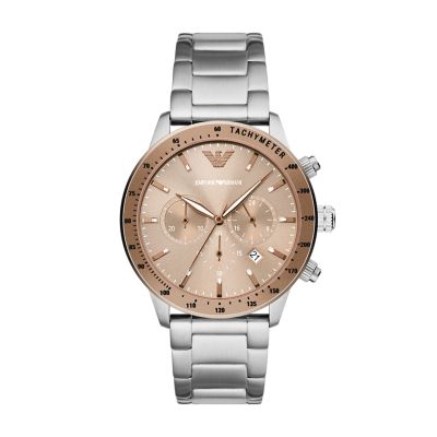 Emporio armani bronze deals watch