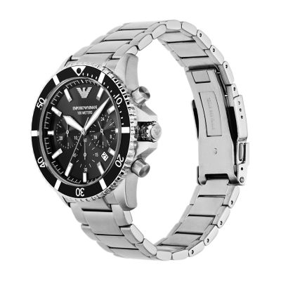 Montre chronographe en acier inoxydable Emporio Armani - AR11360