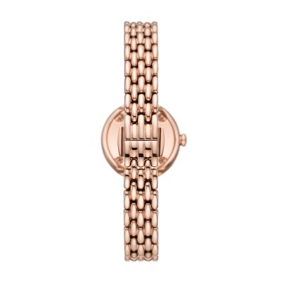 Emporio Armani Two-Hand Rose Gold-Tone Stainless Steel Watch 