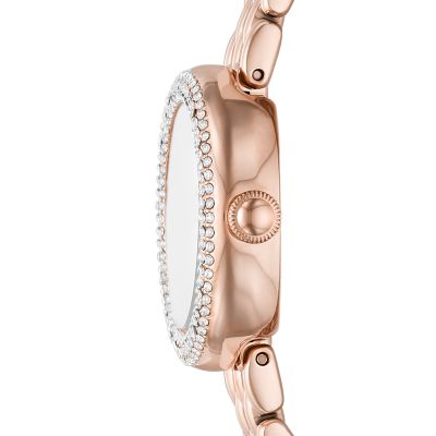 Emporio Armani Two-Hand Rose Gold-Tone Stainless Steel Watch