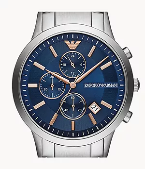 Montre chronographe Emporio Armani en acier inoxydable