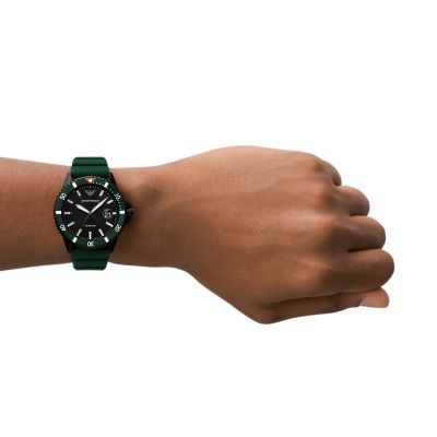 Emporio armani silicone strap watch hot sale