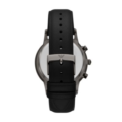 Emporio Armani Chronograph Black Leather AR11473 - Watch - Watch Station