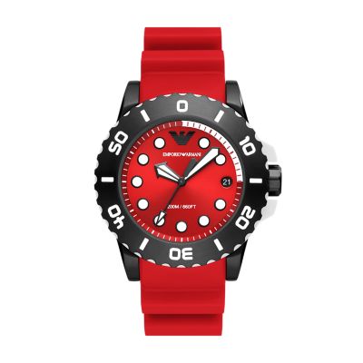 Emporio armani 2024 red watch