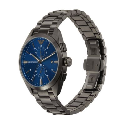 Emporio Steel Armani Chronograph - Station Gunmetal Watch Stainless Watch - AR11481