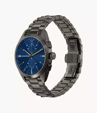 Emporio Armani Chronograph Gunmetal Stainless Steel AR11481 Watch Watch Station - 