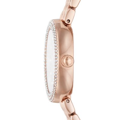 Emporio Armani Two-Hand Rose Gold Stainless Steel Watch - AR11508