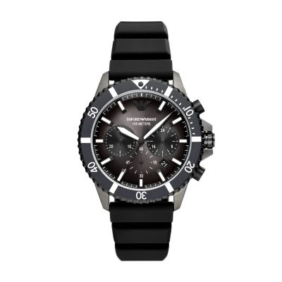 Emporio Chronograph AR11515 - Watch Watch Station Black Armani Silicone -