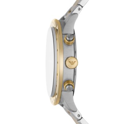 Two-Tone - Steel Armani Chronograph Watch Station Emporio - Watch Stainless AR11521