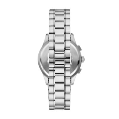 Steel - AR11528 Emporio Stainless Chronograph Station Watch - Armani Watch