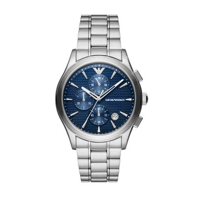 - Watch Emporio - Stainless Armani Steel AR11528 Watch Station Chronograph