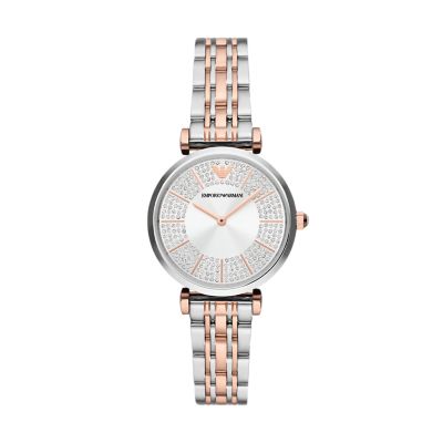 Emporio Armani Two-Hand Two-Tone Stainless Steel Watch - AR11537