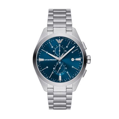 Armani Steel Chronograph Stainless - Emporio AR11541 Station Watch - Watch