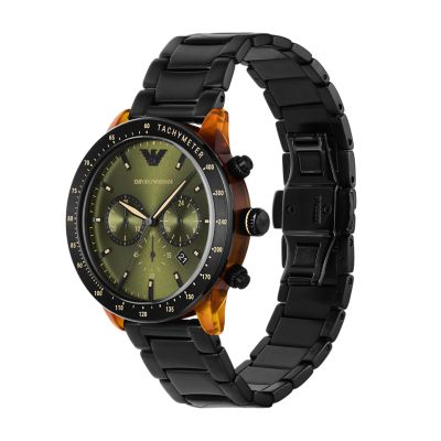 Matte black armani discount watch