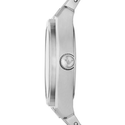 Emporio Armani Three-Hand Date Stainless Steel Watch - AR11557