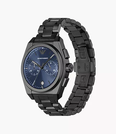 Emporio Armani Chronograph Gunmetal Stainless Steel Watch - AR11561 - Watch  Station