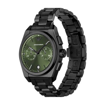 Emporio Armani Chronograph Black Stainless Steel Watch - AR11562 