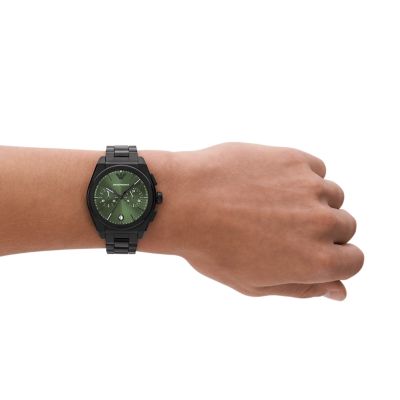 preisvergleichsanalysen Emporio Armani Chronograph Watch Station - Steel Watch Black - AR11562 Stainless