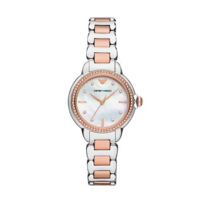 Emporio Armani Three-Hand Two-Tone Stainless Steel Watch - AR11569