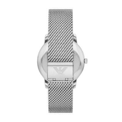 Emporio Armani Three-Hand AR11571 - Stainless Mesh Steel Watch Watch Station - Date