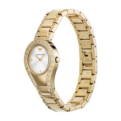 Emporio Armani Two-Hand Gold-Tone Stainless Steel Watch - AR11574