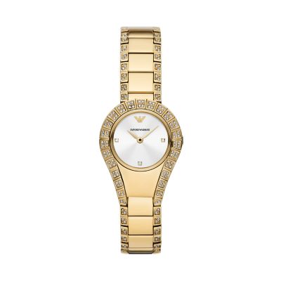 Armani AR11574 - - Watch Two-Hand Station Steel Watch Stainless Gold-Tone Emporio