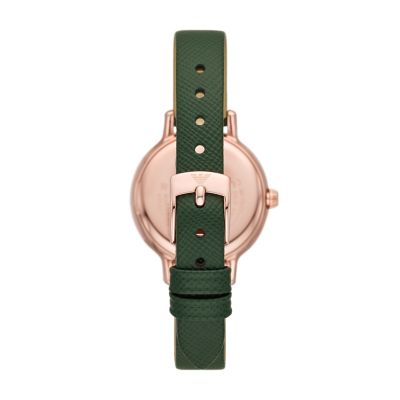 Emporio Armani Three-Hand Green Leather Watch - AR11577 - Watch