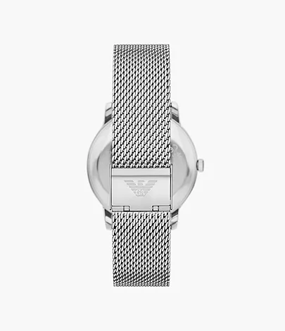 Emporio Armani Three-Hand Date Stainless Steel Mesh Watch - AR11578 - Watch  Station