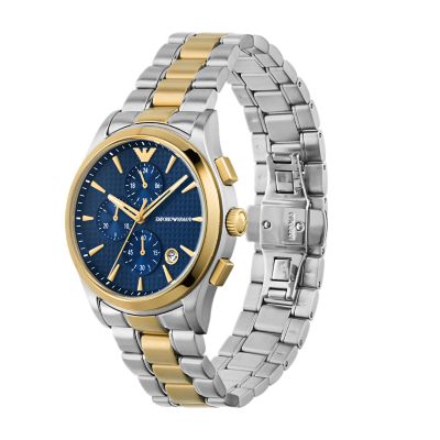 Emporio Armani Chronograph Two-Tone Stainless Steel Watch