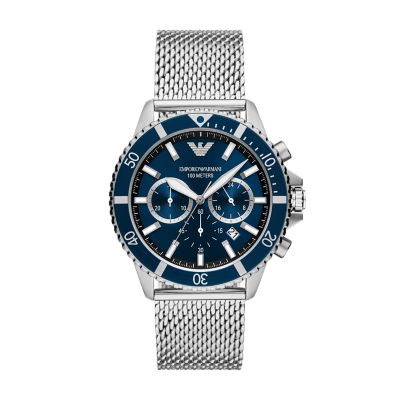 Armani hot sale mesh watch