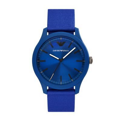 Armani blue watch sale