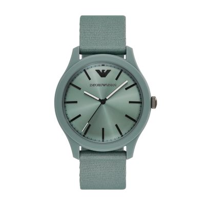 Green for Emporio Armani Three-Hand Green #tide ocean material® Nylon Fabric Watch