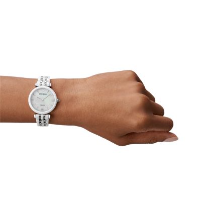 Armani ceramic best sale watch ladies